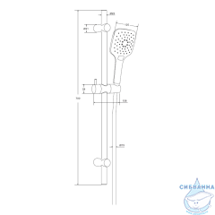 Душевой гарнитур Damixa Eclipse 931001000 (хром)