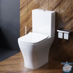 Унитаз напольный безободковый Damixa Titan с бачком и сиденьем Soft Close (микролифт) DX78C8600SC