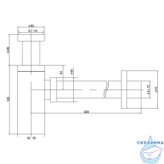 Сифон для умывальника Timo 959/00L хром