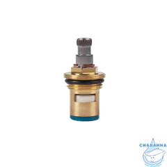 Кран-букса для смесителя, керамика, 180°, 20 зубцов, G1/2", М24, h=45 мм, IDDIS, 998CR451SM-1
