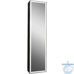 Шкаф-пенал подвесной Calypso Mirror Box black Led 40 МВК050