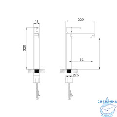Смеситель для раковины Iddis Aiger AIGMG01i01 (золото матовое)