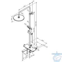 Душевая система Damixa Jupiter 977760000 (хром)
