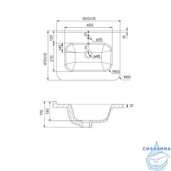 Тумба Iddis Brick 60 белый глянец с раковиной 60 BRI60WFi95