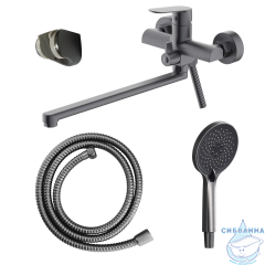 Смеситель для ванны Azario Alanti AZ-K1732GR (графит)