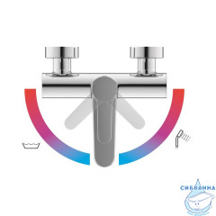 Смеситель для ванны Ravak Puri X070115 (хром)