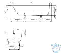 Стальная ванна Bette Select 180x80 с шумоизоляцией,с грязеотталкивающим покрытием betteglasur® plus, с ножками
