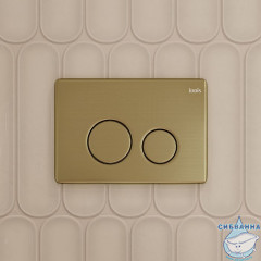 Клавиша смыва, универсальная, золото, Unisteel, 001, IDDIS, UNS01GGi77