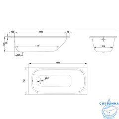 Стальная ванна Bette Form AD PLUS 160х75 с ножками