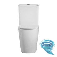 Унитаз напольный безободковый Azario Bonelle AZ-1229A с бачком и сиденьем Soft Close (микролифт)