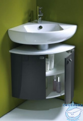 Тумба Jacob Delafon Odeon Up 68 антрацит с раковиной Odeon Up 70