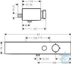 Смеситель для душа Hansgrohe ShowerTablet Select 24360700 (белый)