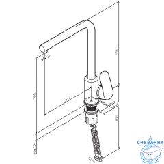 Смеситель для кухни AM.PM Like F8005022 (черный матовый)
