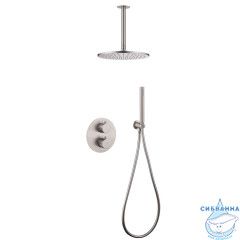 Душевая система ABBER Wasser Kreis AF8121SP скрытого монтажа без излива, сатин