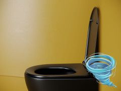 Унитаз подвесной безободковый Ceramicanova Vogue Rimless CN4008TMB с сиденьем быстросъемным Soft Close (микролифт)