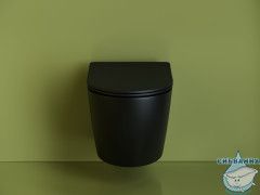 Унитаз подвесной безободковый Ceramicanova Uno Rimless CN11001MB с сиденьем быстросъемным Soft Close (микролифт)