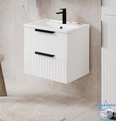 Тумба Viant Сицилия 60П с раковиной Como 60 белый