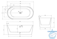 Акриловая ванна Abber 170х80 AB9209
