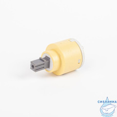 Картридж для смесителя, керамика, 35 мм, без ножек, смещенный угол поворота, IDDIS, 999C35D6SM