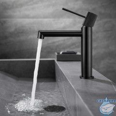 Смеситель для раковины Vincea Desire VBF-1D1MB	(черный матовый)