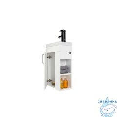 Тумба с умывальником, 40 см, подвесная, полки справа, TORR, IDDIS, TOR40WRi95K