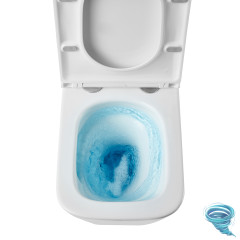 Унитаз подвесной безободковый Lemark Florex 9614001 с сиденьем быстросъемным Soft Close (микролифт)