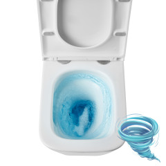 Унитаз подвесной безободковый Lemark Florex 9614001 с сиденьем быстросъемным Soft Close (микролифт)