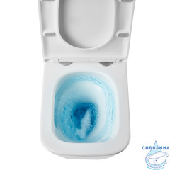 Унитаз подвесной безободковый Lemark Florex 9614001 с сиденьем быстросъемным Soft Close (микролифт)