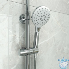 Душевой гарнитур с верхней лейкой, белый, Ray, IDDIS, RAYSW3Fi76