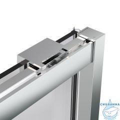 Дверь в нишу Vincea Stella 130 профиль хром, стекло прозрачное VDS-1ST130CL