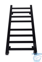 Полотенцесушитель электрический Санприз Контур П8 30х80 (черный матовый) (подключение универсальное)