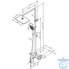 Душевая система Am.Pm Func 300 1 режим F078F500 (хром)