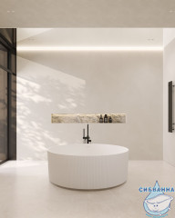 Ванна из искусственного камня ABBER Stein 150x150 AS9679