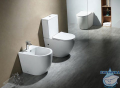 Унитаз напольный Aquatek Европа AQ2903-00 с бачком и сиденьем Soft Close (микролифт)