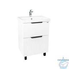Тумба Viant Сицилия 50Н с раковиной Como 50 белый