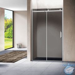 Дверь в нишу Vincea Como 120 профиль хром, стекло тонированное VPS-1C120CG