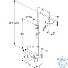 Душевая система Kludi Logo Neo 6808305-00