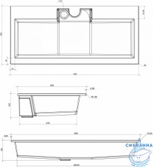 Мебельная раковина Aquanet Фортуна 100