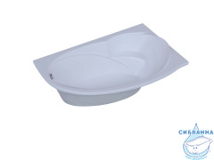 Акриловая ванна Aquatek Бетта 150х95 L с каркасом
