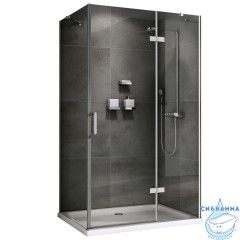 Душевое ограждение ABBER Zart AG08090-S71 90x70 профиль хром, стекло  прозрачное (без поддона)