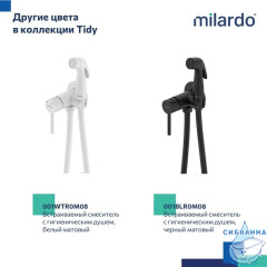 Встраиваемый смеситель с гигиеническим душем, Milardo, 001SBR0M08