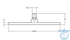 Верхний душ Jacob Delafon Katalyst E13690-CP