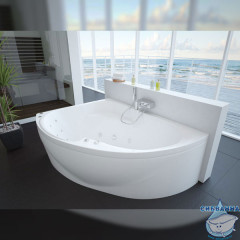 Акриловая ванна Aquatek Альтаир R 160х120 с каркасом