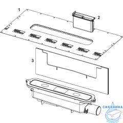 Сифон для канала TECEdrainprofile DN50 673002