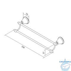 Полотенцедержатель Am.Pm  5 O Clock A25336400