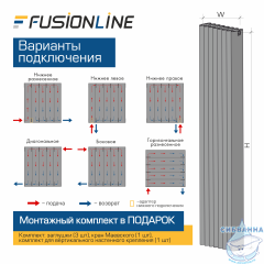 Дизайнерский радиатор ECLIPSE 2400
