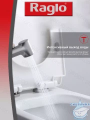 Встраиваемый смеситель Raglo R03.52.09 с гигиеническим душем (графит)