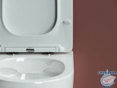 Унитаз подвесной безободковый Ceramicanova Forma Rimless CN3009 с сиденьем быстросъемным Soft Close (микролифт)