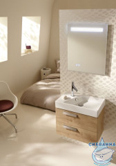 Тумба Jacob Delafon Rythmik 60 квебекский дуб с раковиной Rythmik 60