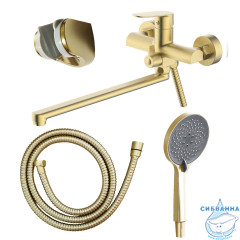 Смеситель для ванны Azario Alanti AZ-K1732MG (золото матовое)